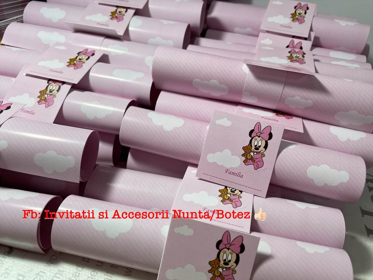 Invitatie botez BSIB015 - Baby Minnie Mouse