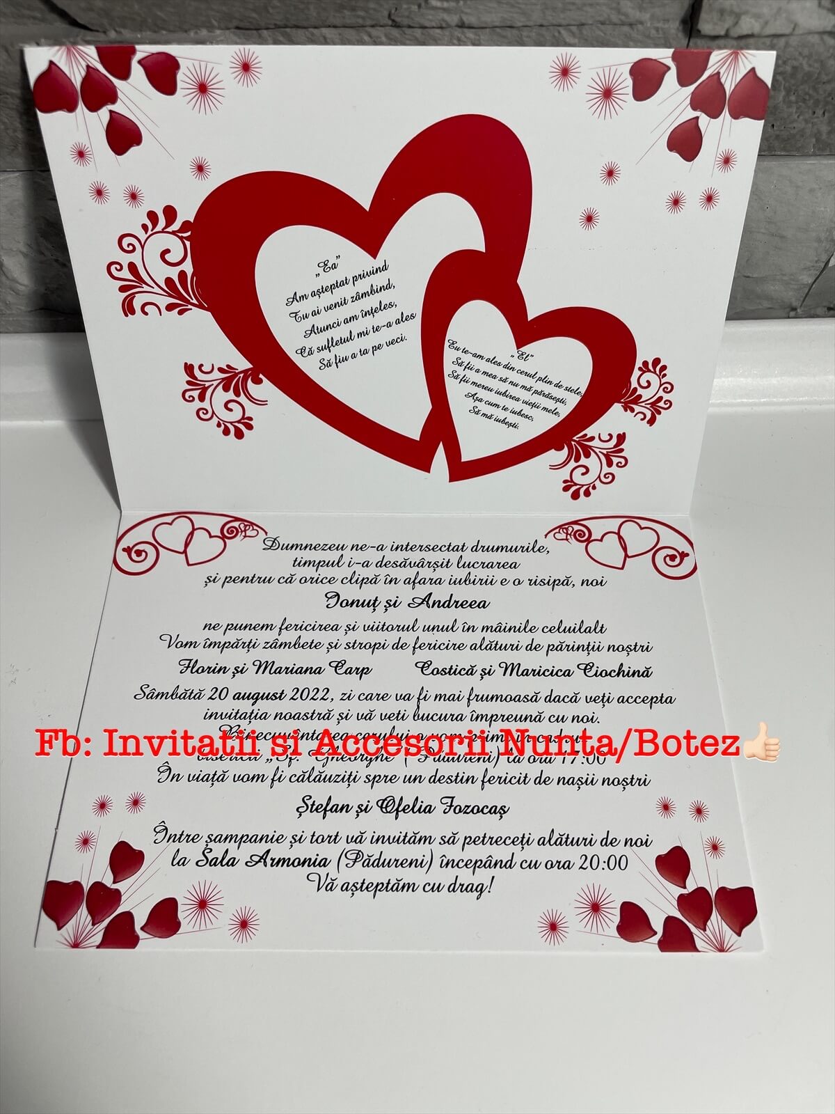 Invitatie nunta BSIN53
