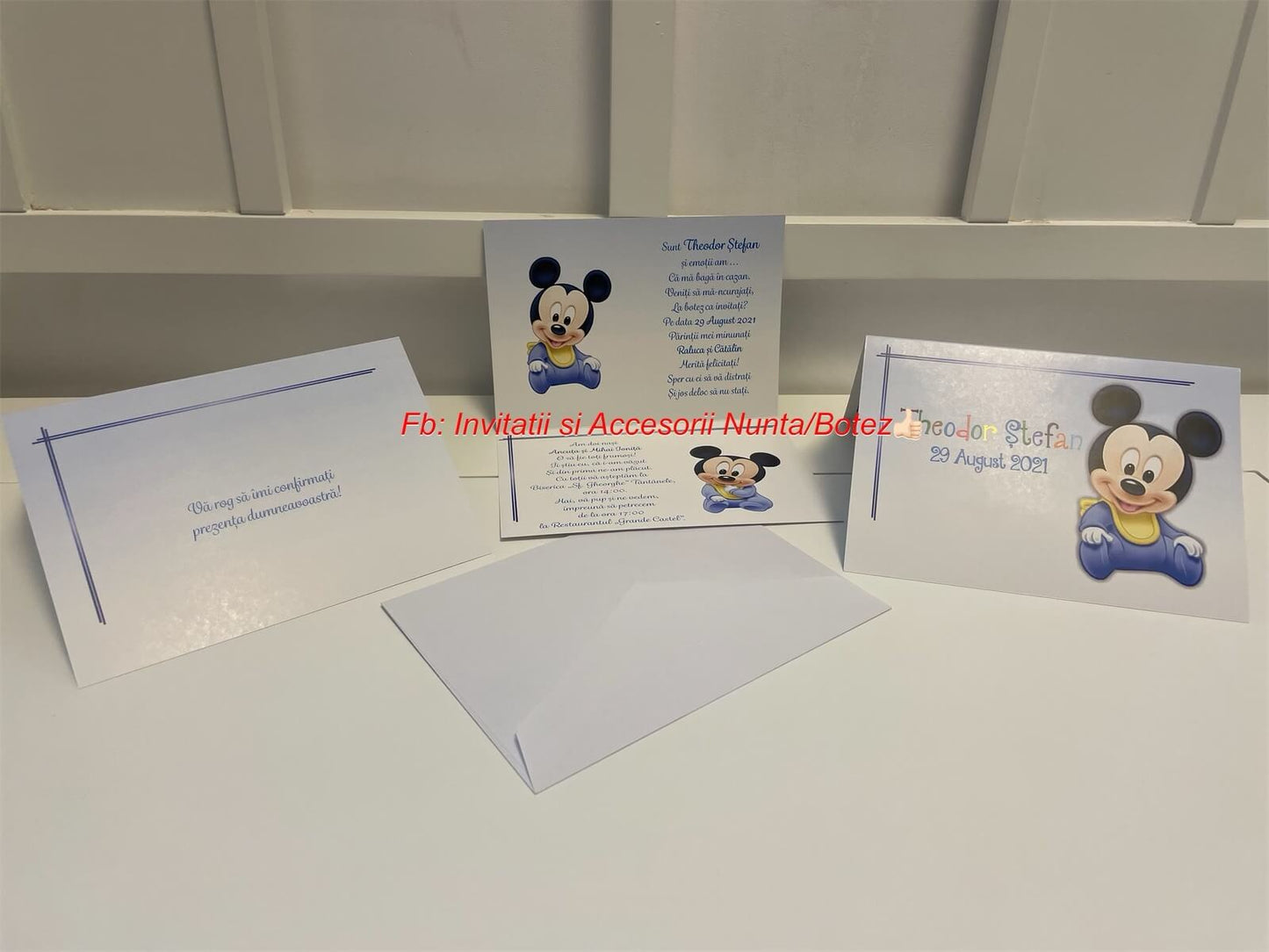Invitatie botez BSIB016 - Baby Mickey Mouse
