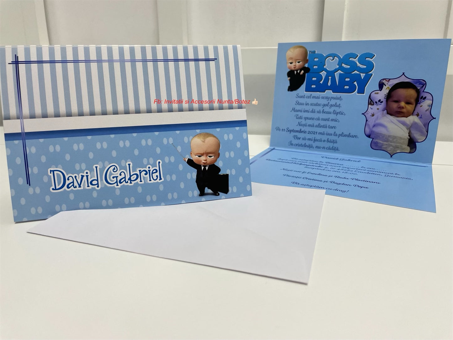 Invitatie botez BSIB13 Boss Baby