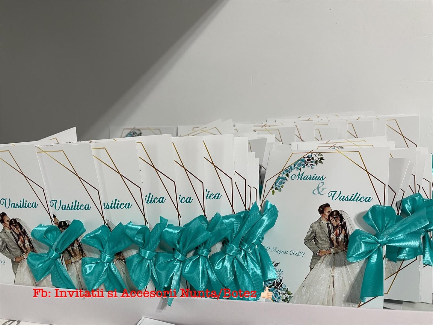Invitatie nunta BSIN69 cu fundita