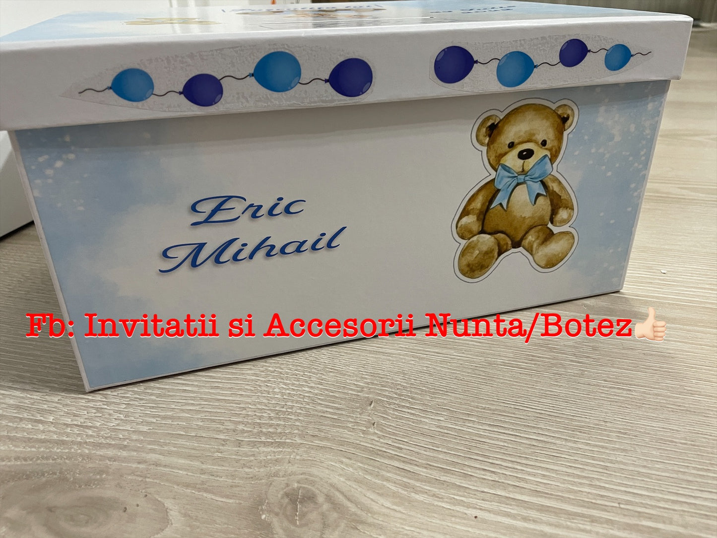 Cutie plicuri de bani botez Ursulet