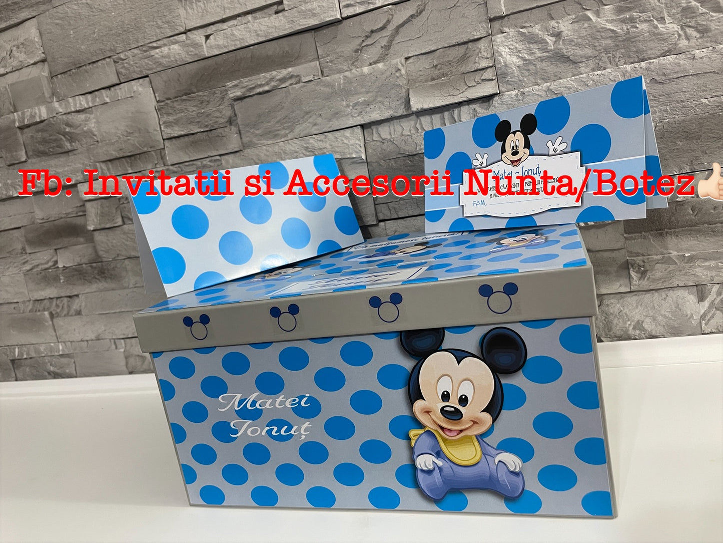 Cutie plicuri de bani botez Mickey Mouse 02