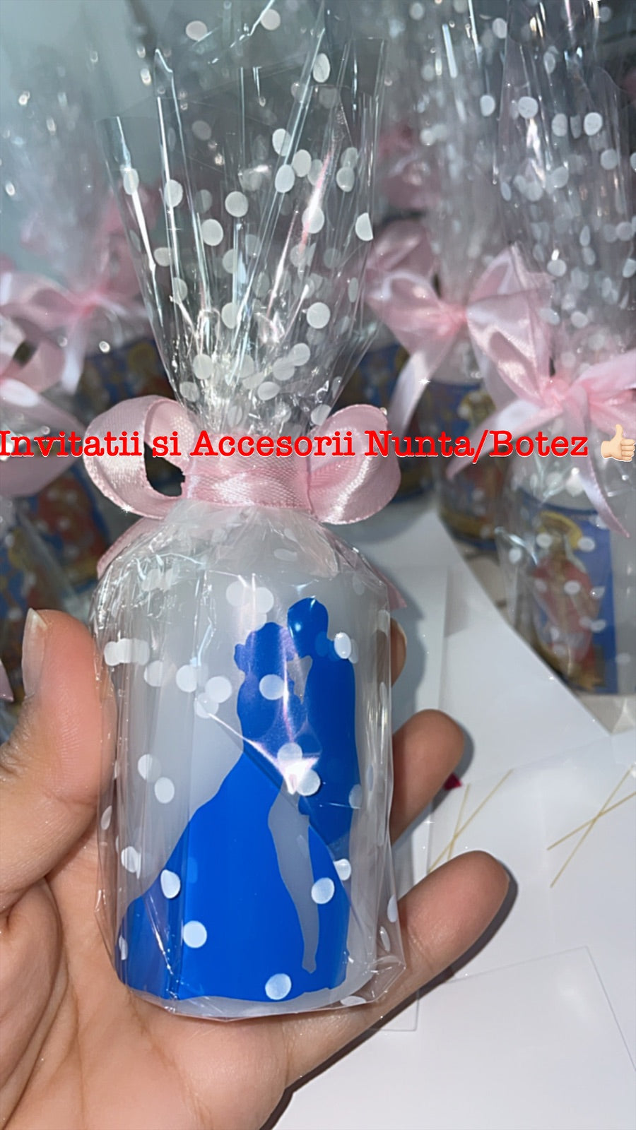 Lumanare personalizata 02 - Marturie nunta