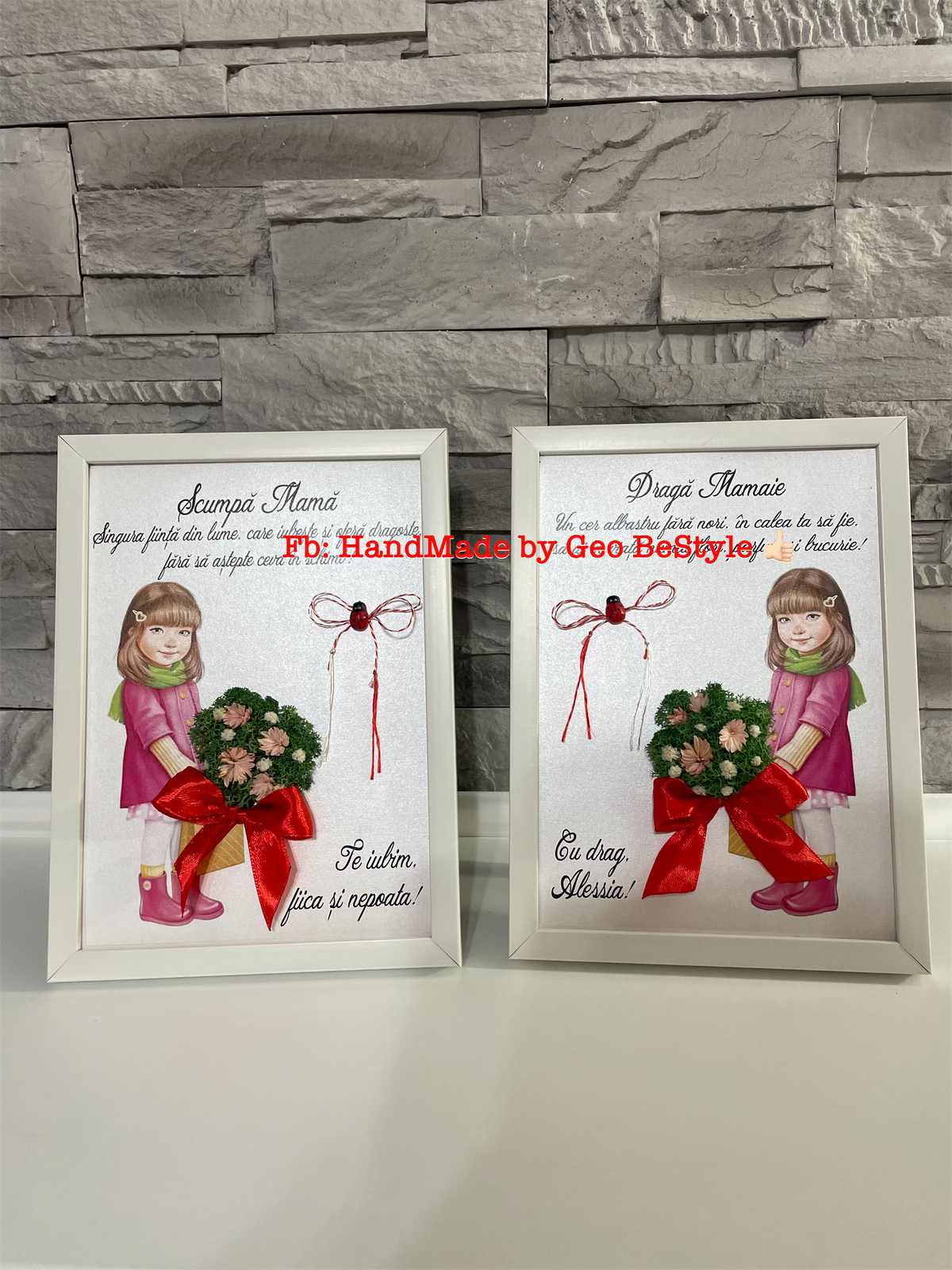 Tablou martisor cu licheni 02