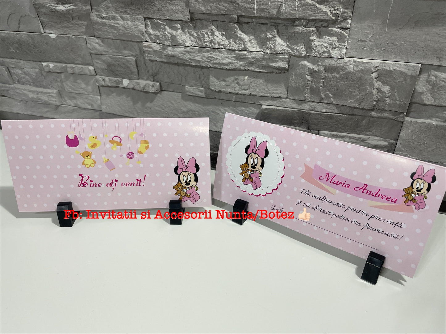 Plic de bani botez BSPB064 - Baby Minnie Mouse