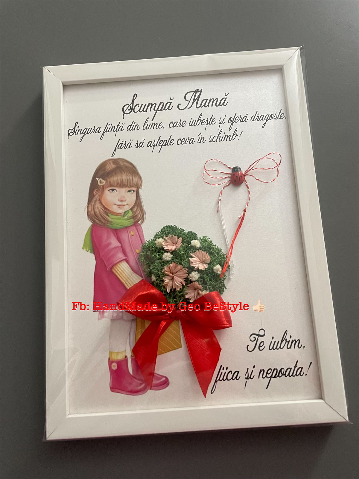 Tablou martisor cu licheni 02
