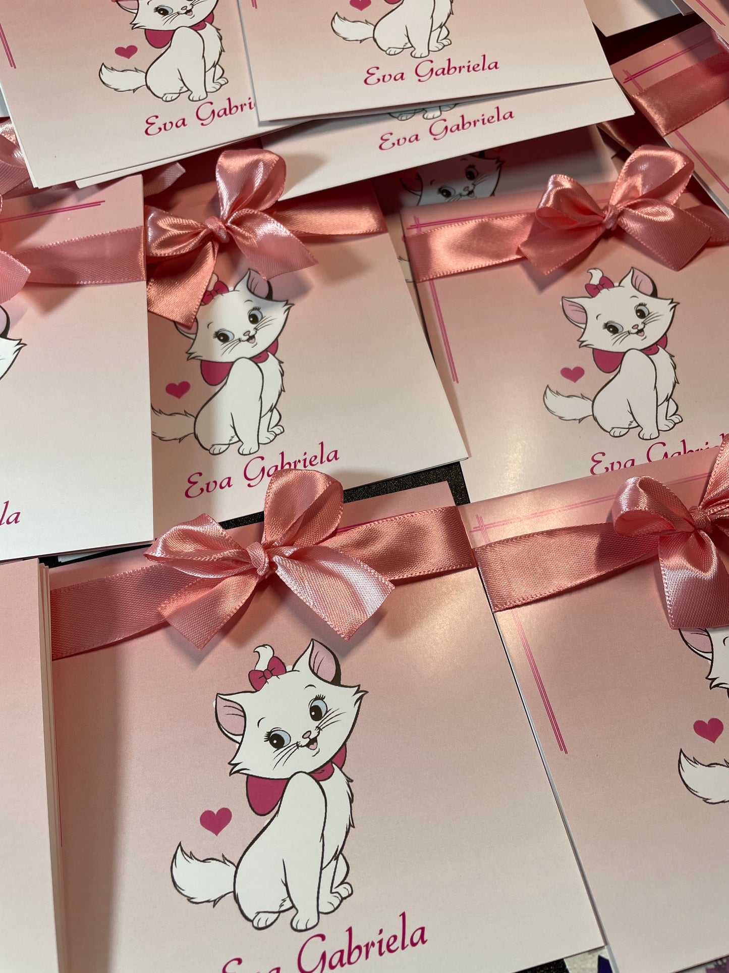 Invitatie botez BSIB029 cu fundita - Marie the cat