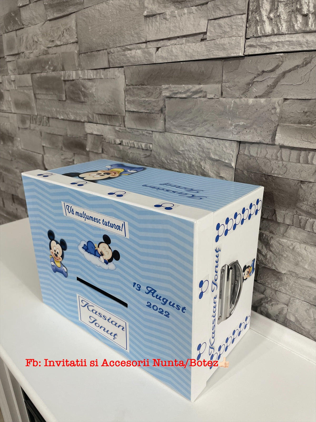 Cutie plicuri de bani botez Mickey Mouse 01