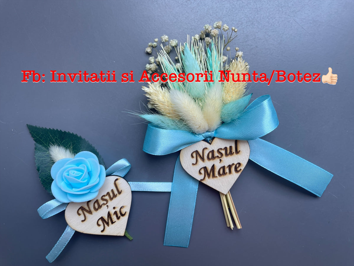 Floare de pus in piept personalizata mire sau nas 03
