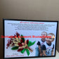 Tablou personalizat cu fotografie si buchet din flori uscate pentru bunici A4