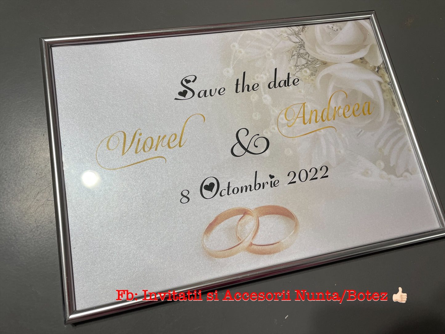 Tablou Save the date nunta 02