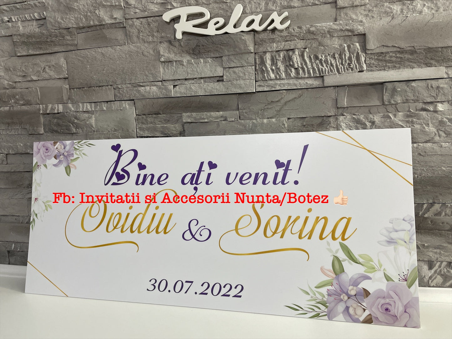 Pancarta Bine ati venit 02