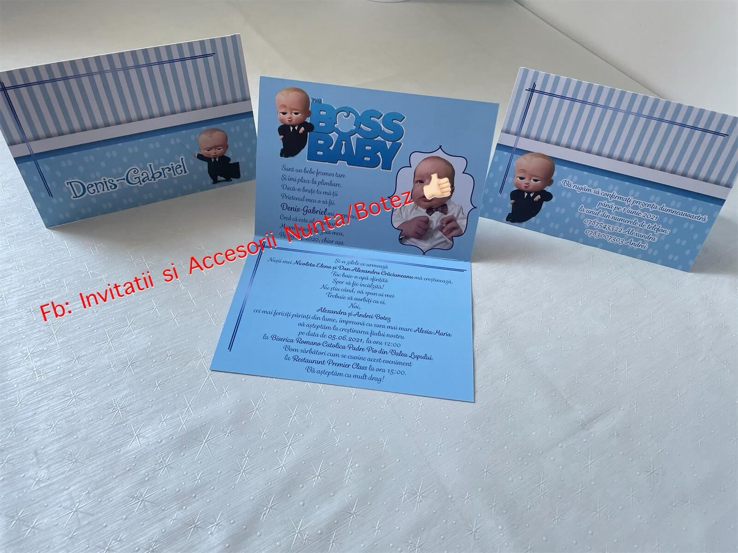Invitatie botez BSIB13 Boss Baby