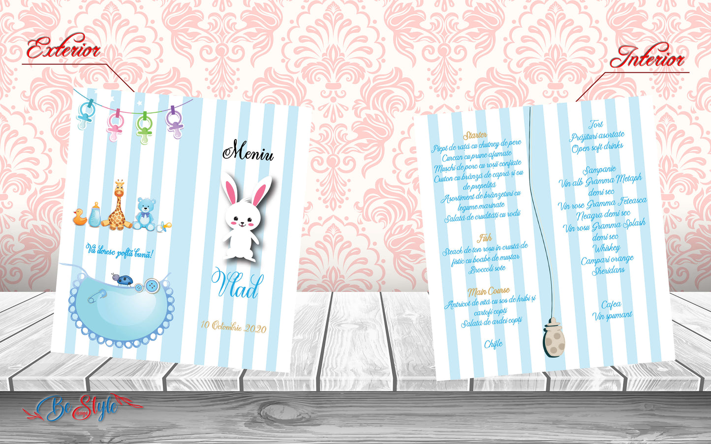 Meniu botez BSMB010 - Bunny