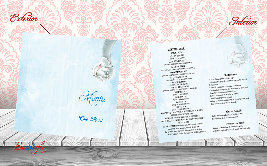 Meniu botez BSMB006 - Elefantel