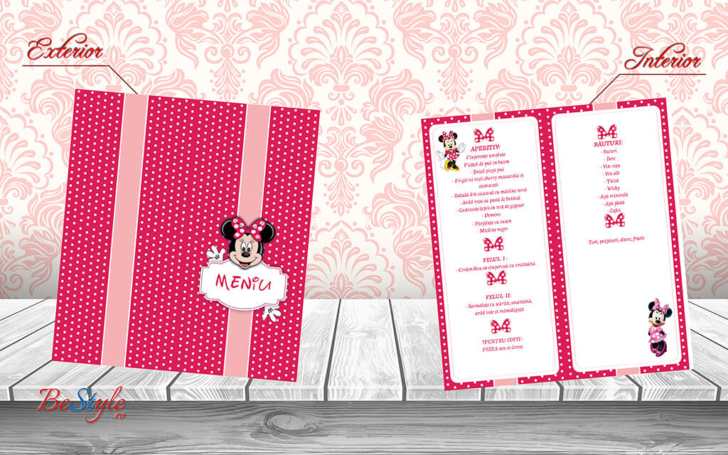 Meniu botez BSMB005 - Minnie Mouse