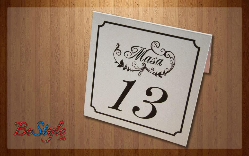Numar de masa nunta BSNN005