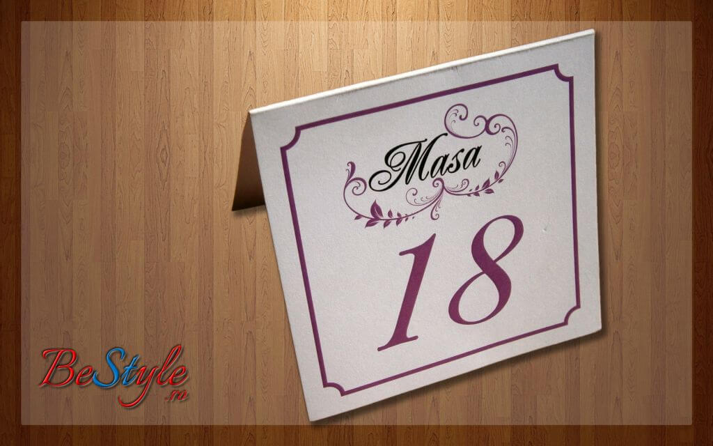 Numar de masa nunta BSNN006