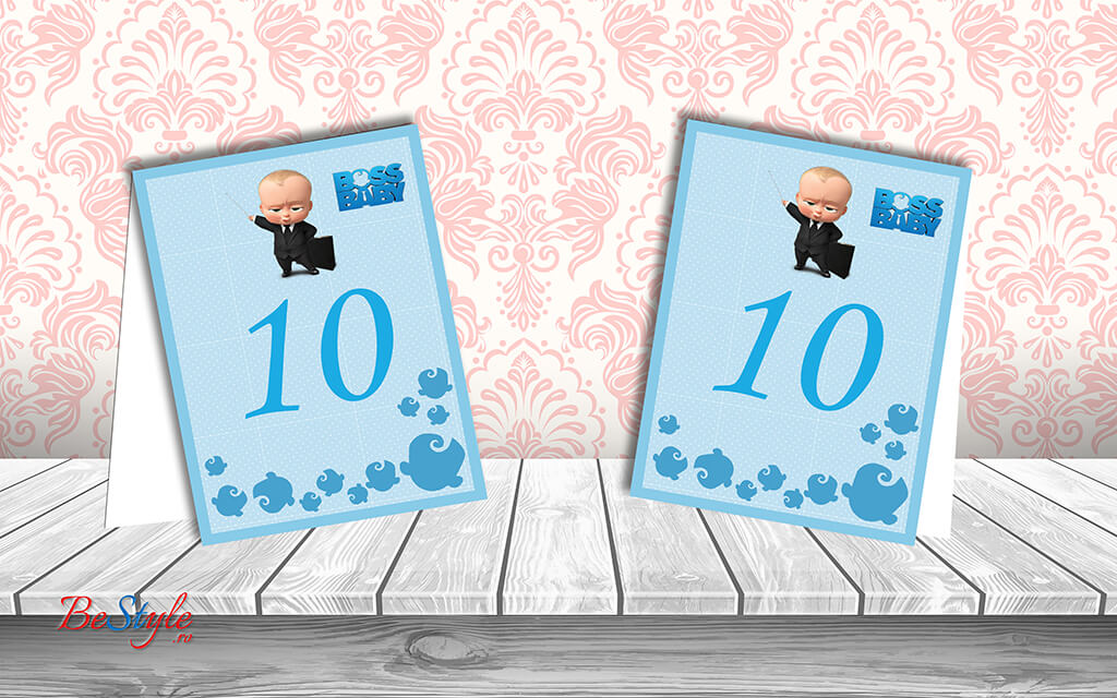 Numar de masa botez BSNB004 - Boss Baby