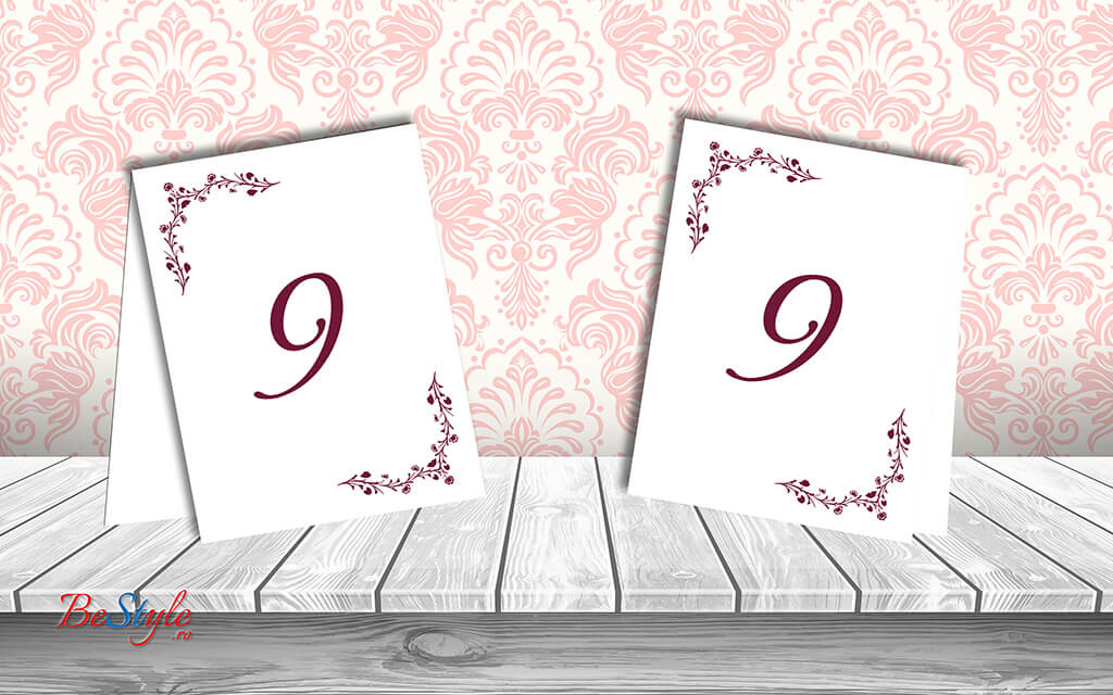 Numar de masa nunta BSNN019