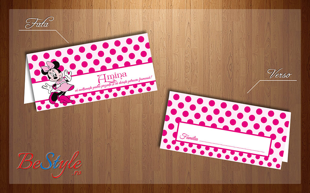 Plic de bani botez BSPB002 - Minnie Mouse