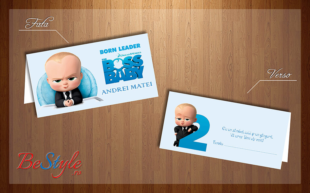 Plic de bani botez BSPB004 - Boss Baby