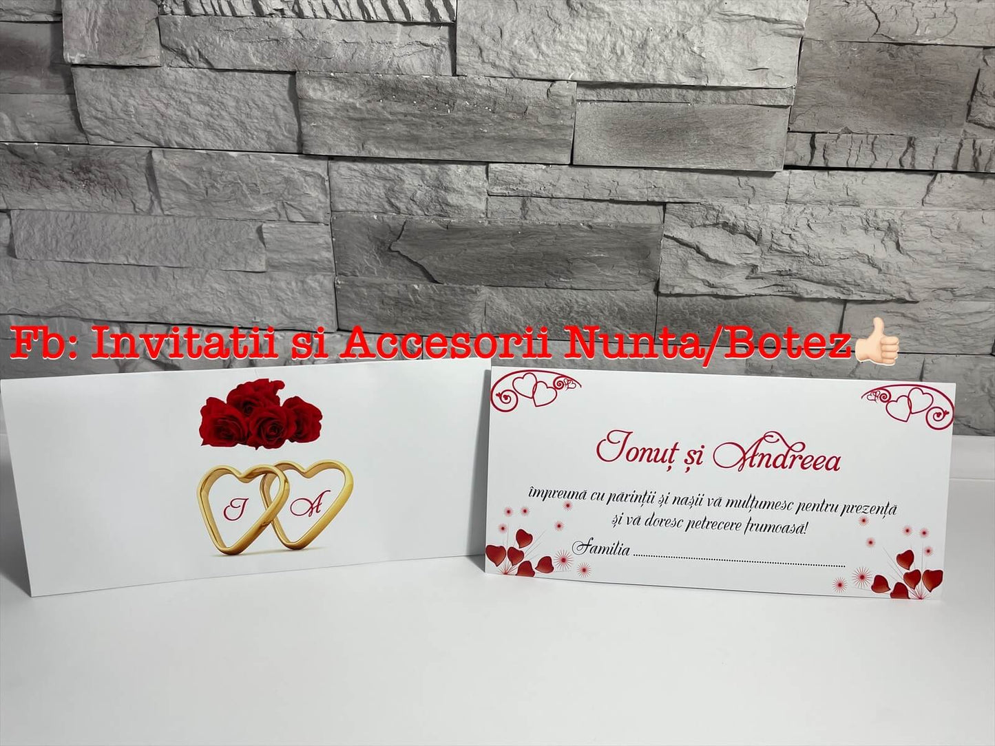 Plic de bani nunta BSPN069 - Red hearts