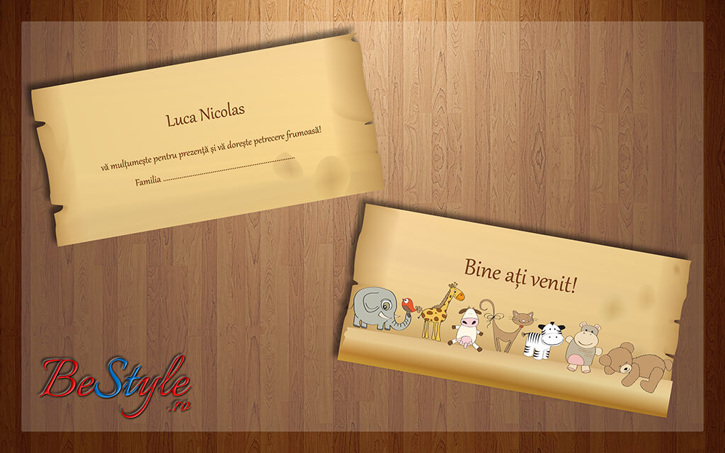 Plic de bani botez BSPB006 - Jungle