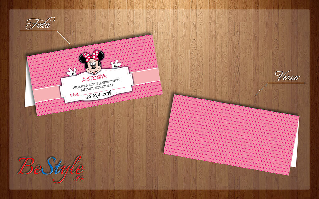 Plic de bani botez BSPB013 - Minnie Mouse