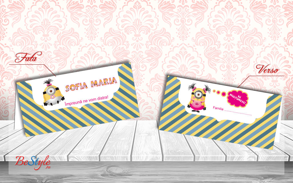 Plic de bani botez BSPB015 - Baby Minions