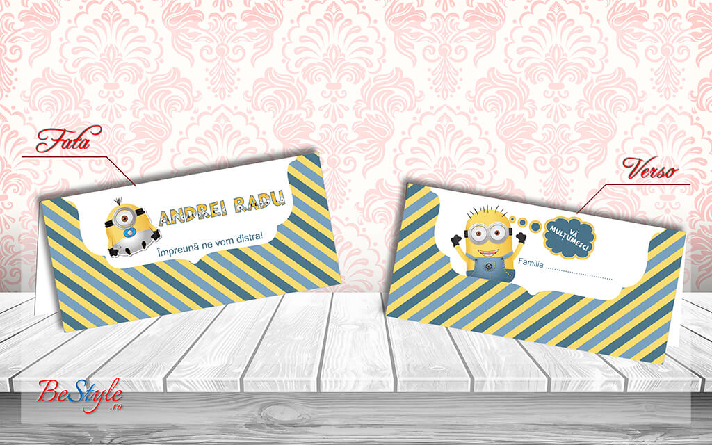 Plic de bani botez BSPB016 - Baby Minions