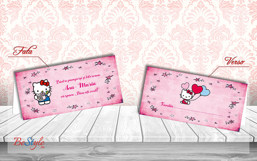 Plic de bani botez BSPB019 - Kittens