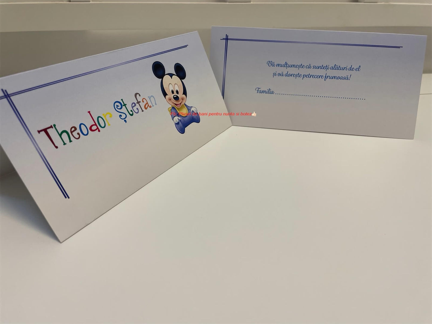 Plic de bani botez BSPB038 - Baby Mickey Mouse