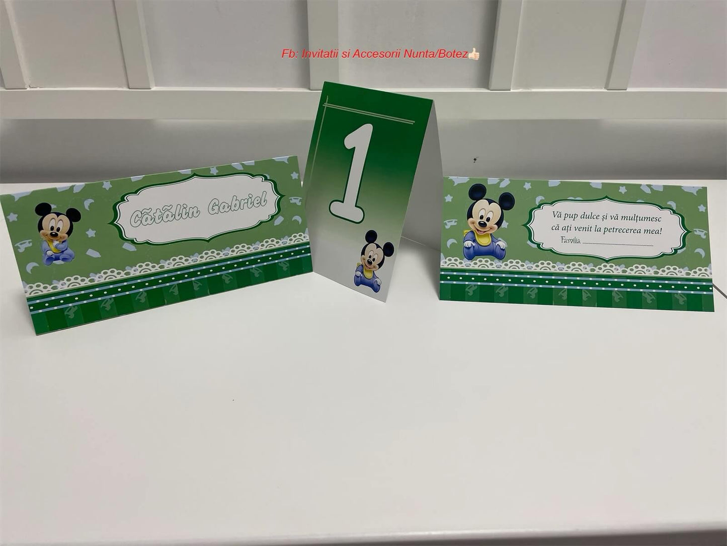 Plic de bani botez BSPB046 - Baby Mickey Mouse