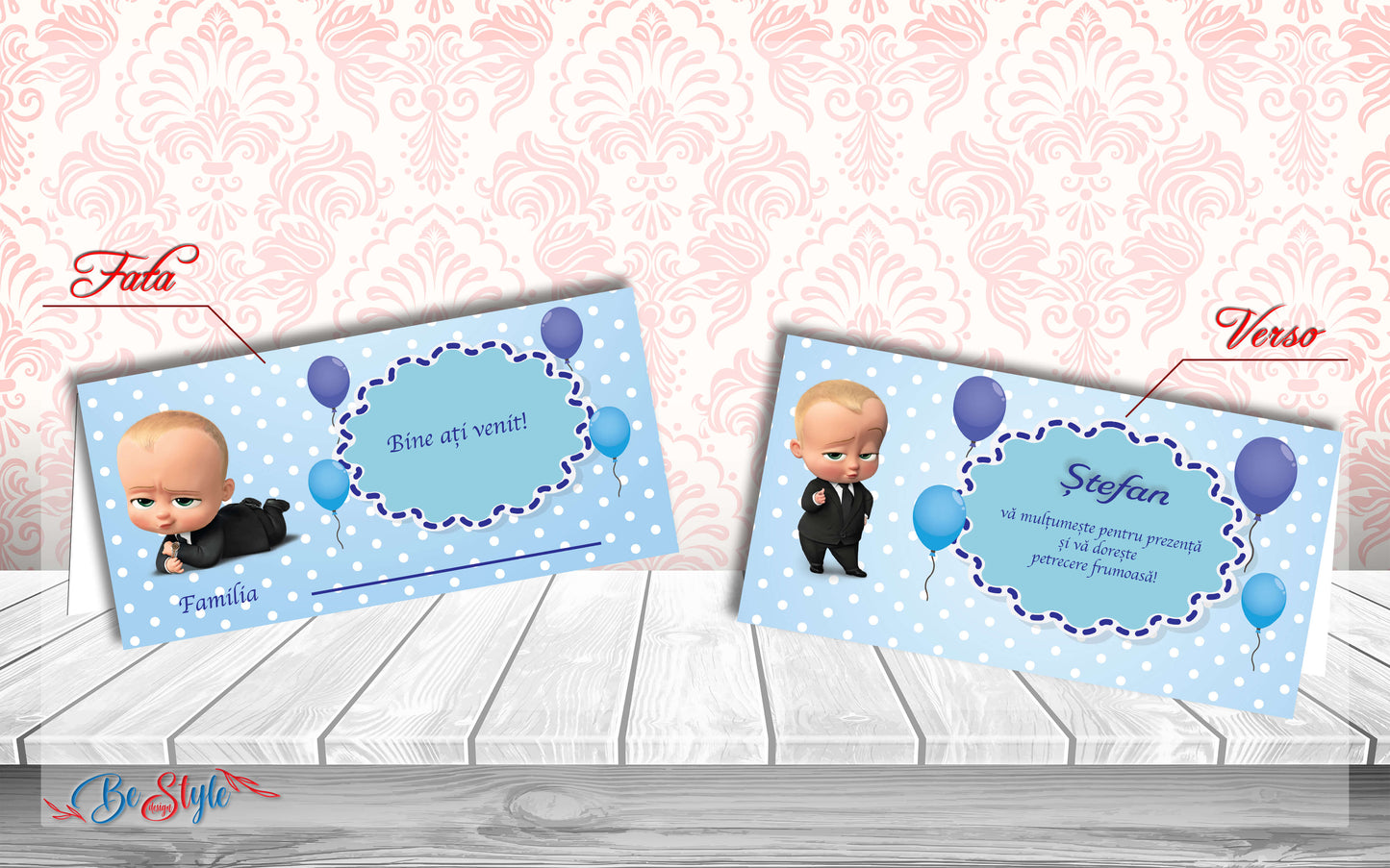 Plic de bani botez BSPB051 - Boss Baby