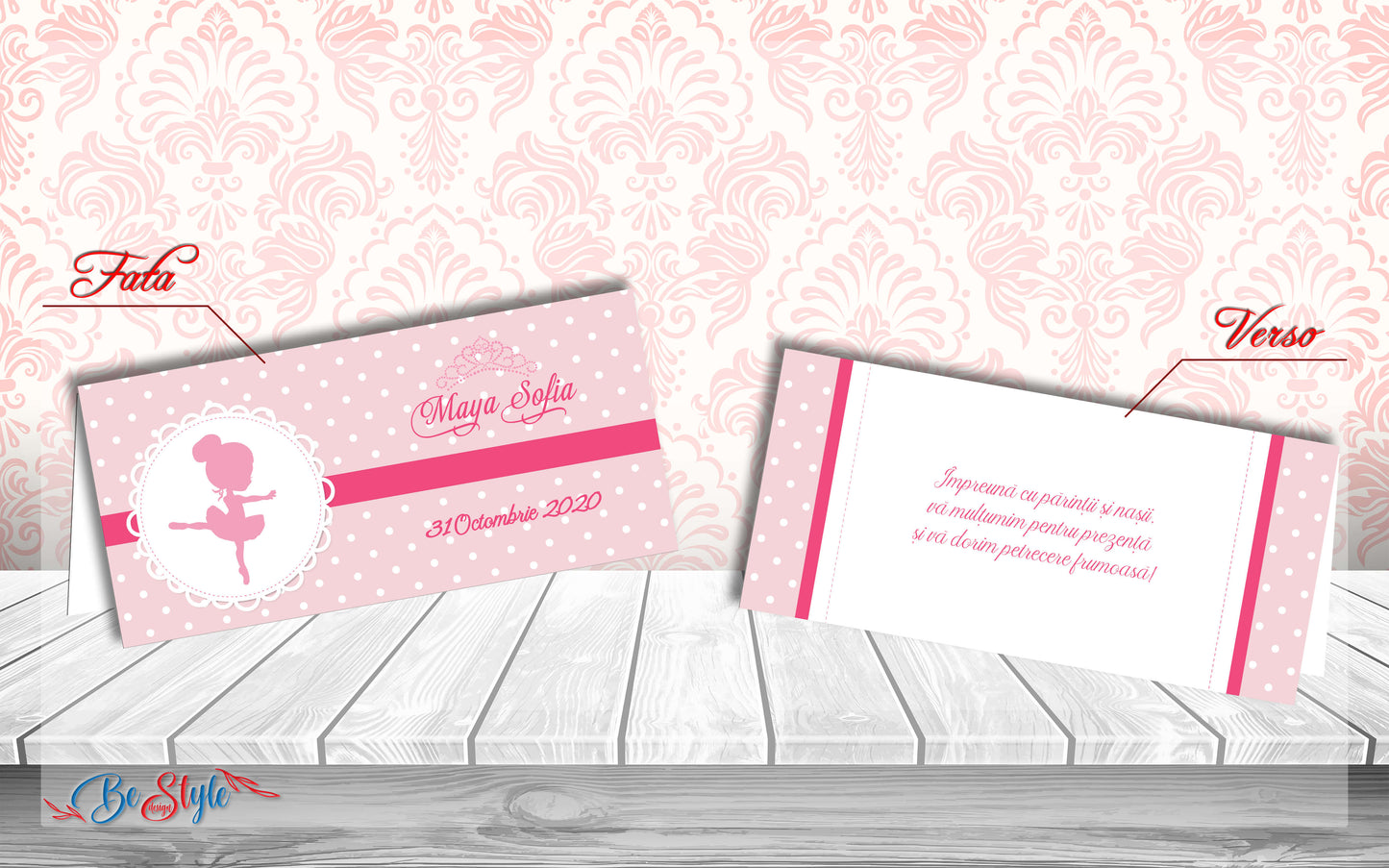 Plic de bani botez BSPB058