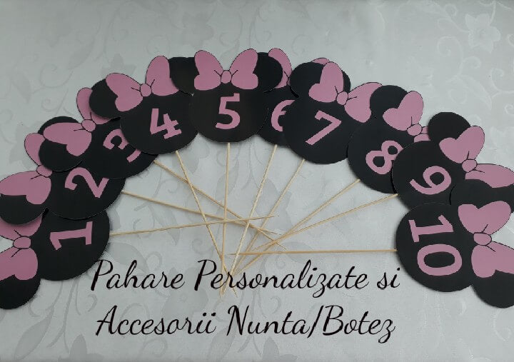 Numar de masa botez BSNB013 - Minnie Mouse