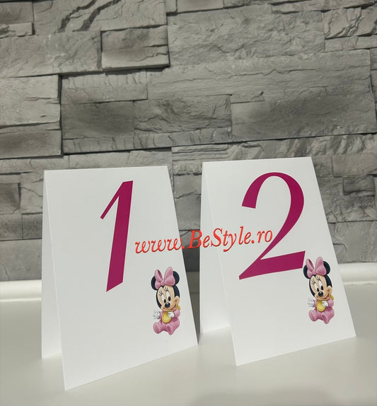 Numar de masa botez BSNB010 - Baby Minnie Mouse