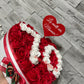 Aranjament cu trandafiri de sapun personalizat cu varsta din trandafiri 01