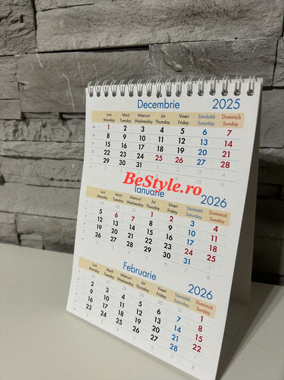 Calendar general triptic 2027 de birou CAL G06