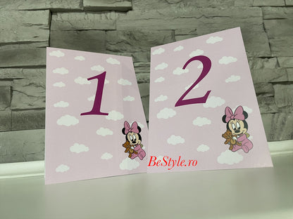 Numar de masa botez BSNB014 - Baby Minnie Mouse