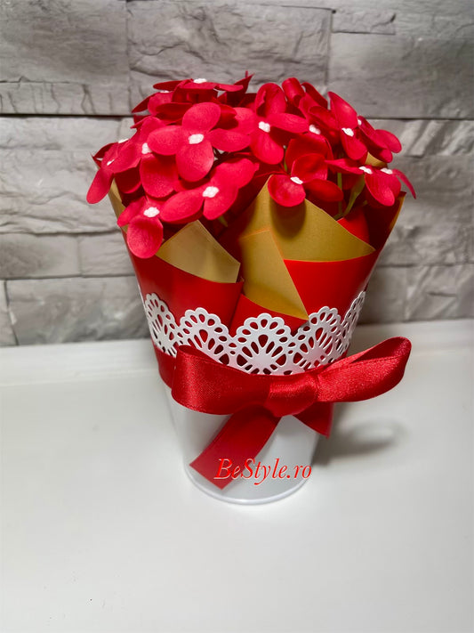 Cutie cu hortensie de sapun