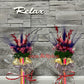 Aranjament din creioane colorate cu flori uscate 04