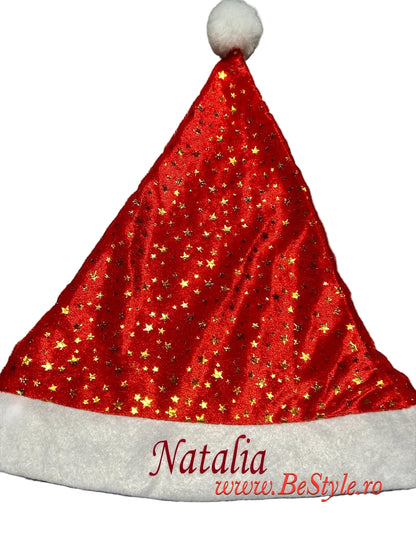 Caciulita de Mos Craciun - personalizată cu nume