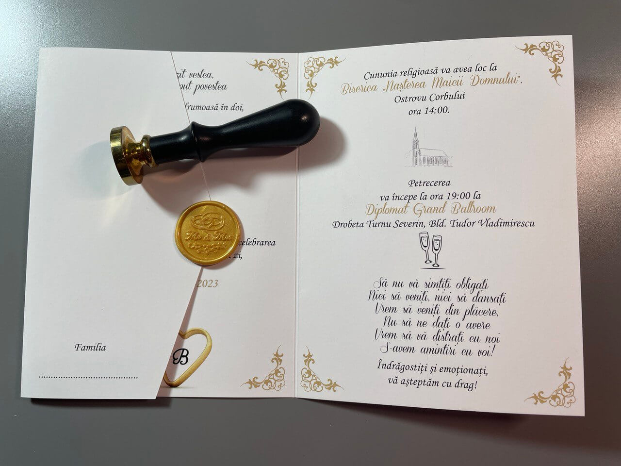 Invitatie nunta BSIN107