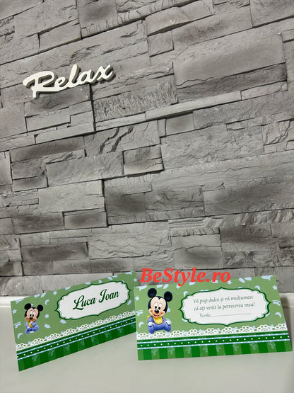 Plic de bani botez BSPB046 - Baby Mickey Mouse