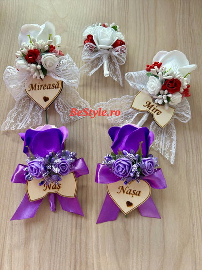 Floare de pus in piept personalizata mire sau nas 04