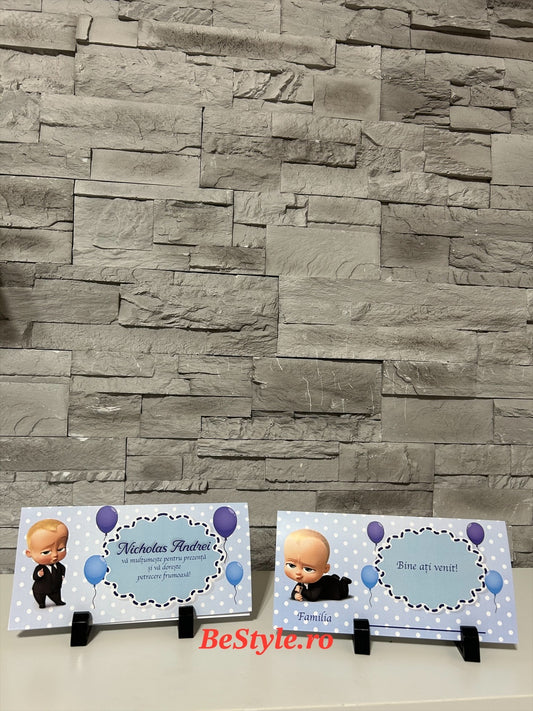 Plic de bani botez BSPB051 - Boss Baby