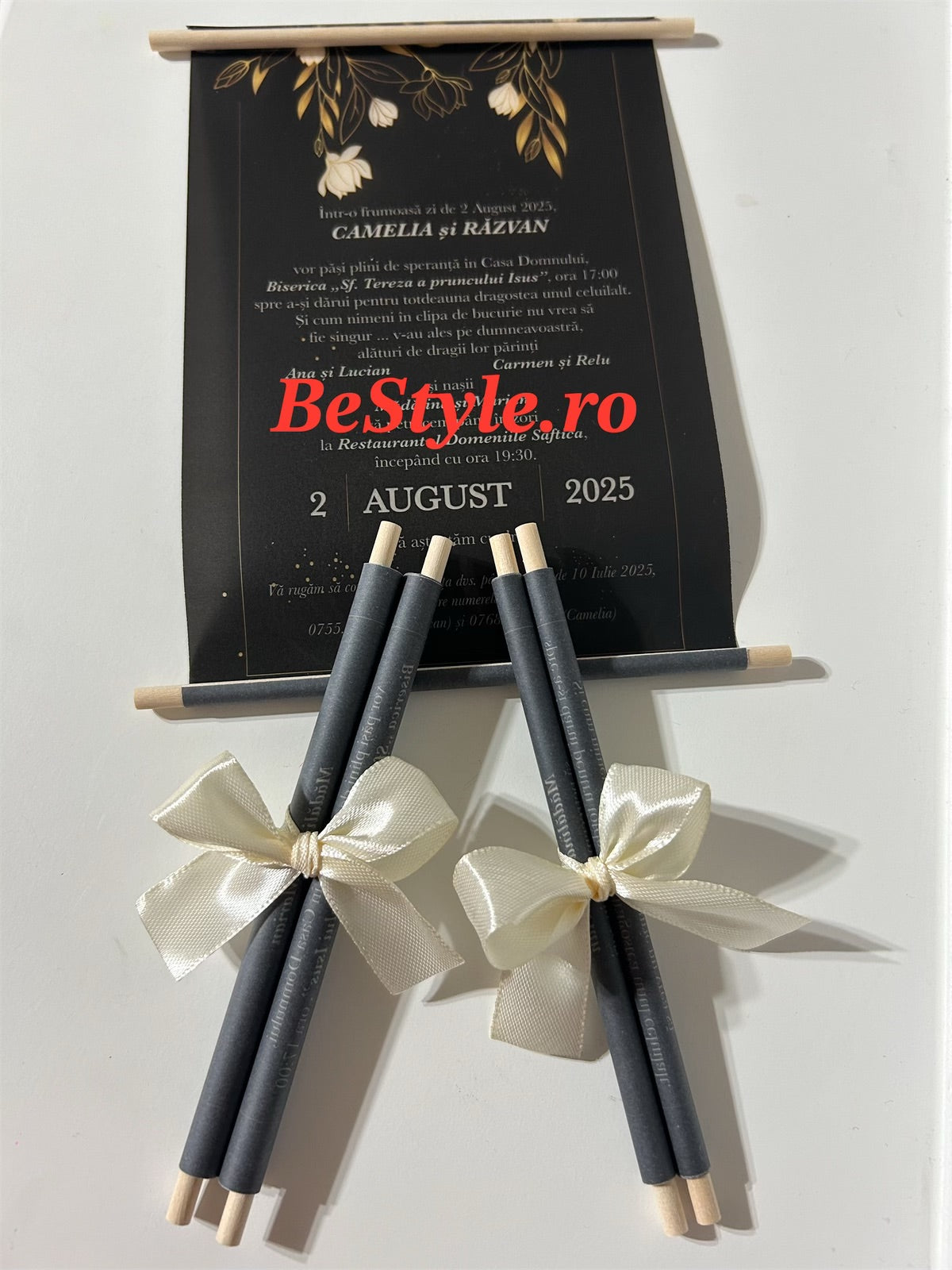 Invitatie nunta BSIN116 - model pergament